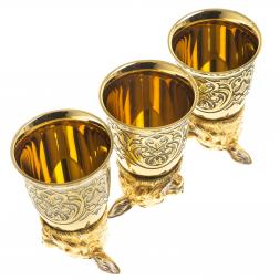 Стопки перевертыши &amp;quot;Рысь&amp;quot; 70 мл 3 шт Златоуст