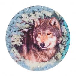 Магнит с рисунком &amp;quot;Волк&amp;quot; змеевик