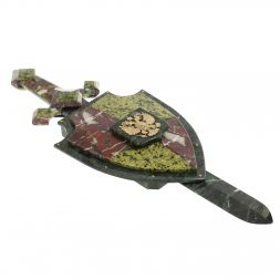 Сувенир из камня &amp;quot;Щит и меч&amp;quot; с креплением на стену