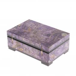 Шкатулка из чароита 10,5х7х4,5 см