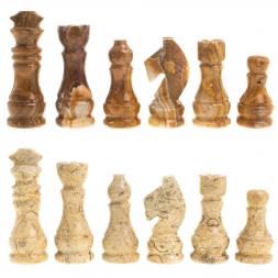 Шахматы &amp;quot;Узоры&amp;quot; доска 30х30 см оникс ракушечник