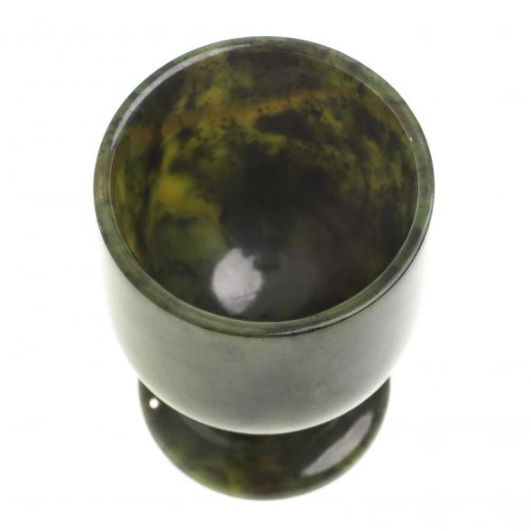 Рюмка на ножке камень нефрит 40 мл 4,3х6,5 см 123708