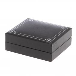 Набор запонки закругленные и зажим для галстука камень лабрадор