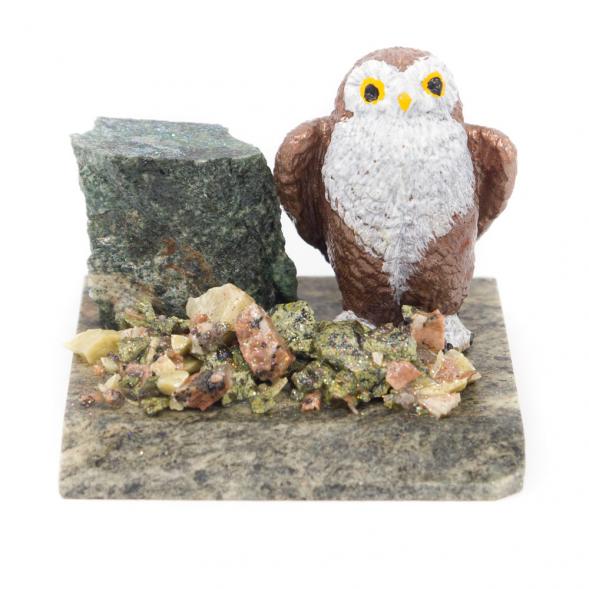 Сувенир &amp;quot;Сова&amp;quot; змеевик 116545