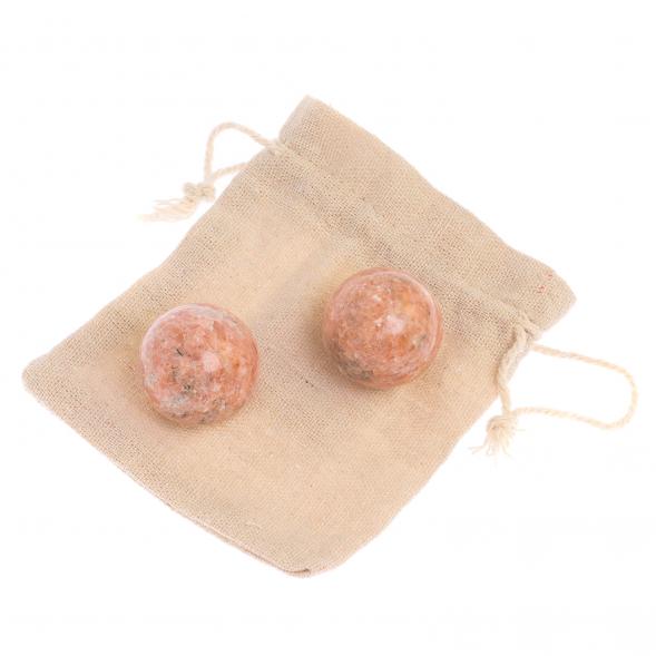 Шары для массажа из розового мрамора 3 см 126347