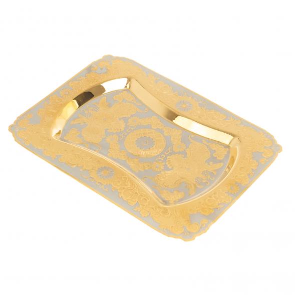 Набор коньячный &amp;quot;Эгоист&amp;quot; рюмка на тарелке Златоуст 127036