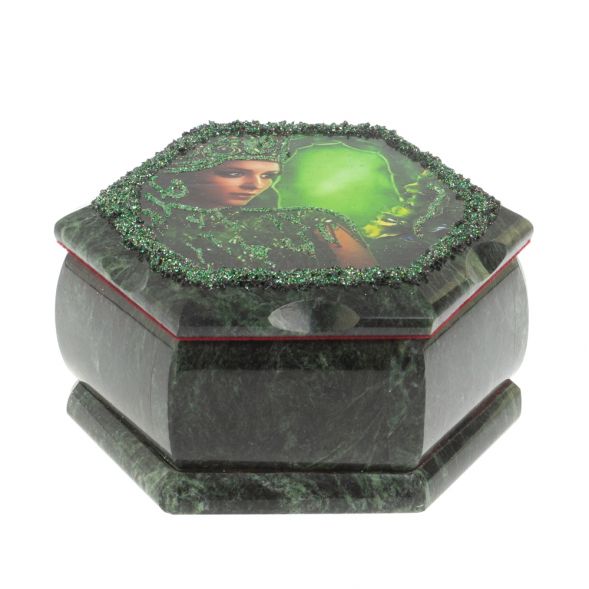 Каменная шкатулка &amp;quot;Хозяйка медной горы&amp;quot; 14х12,5х7 см 127434