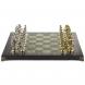 Подарочные шахматы из камня &amp;quot;Римские воины&amp;quot; доска 44х44 см змеевик 120707