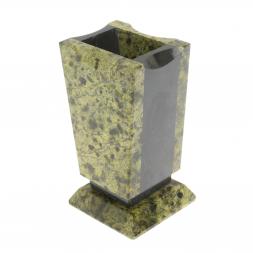 Карандашница из змеевика 6,5х6х11,5 см