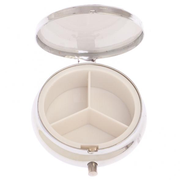 Таблетница на 3 отделения камень гетчеллит цвет серебро 126272