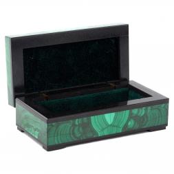 Шкатулка из малахита 9,5х5х3,5 см