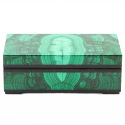 Шкатулка из малахита 9,5х5х3,5 см