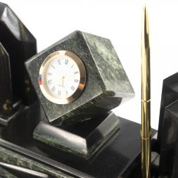 Настольный набор для руководителя из змеевика