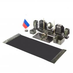 Настольный набор для руководителя из змеевика