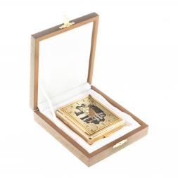 Портсигар с гравюрой &amp;quot;Волк&amp;quot; Златоуст