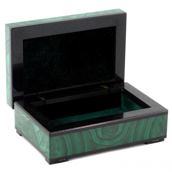 Малахитовая шкатулка 9х6х4 см 120477