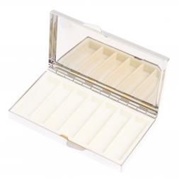 Таблетница на 7 отделений камень турмалин цвет серебро