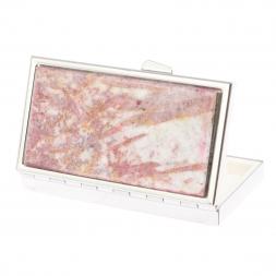 Таблетница на 7 отделений камень турмалин цвет серебро