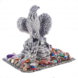 Декоративная фигурка &amp;quot;Орел на скале&amp;quot; из мрамолита