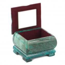 Шкатулка с расписной крышкой Весна 10х8х7 см