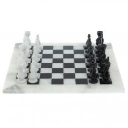 Шахматы &amp;quot;Люкс&amp;quot; из мрамора доска 30х30 см