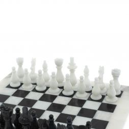 Шахматы &amp;quot;Люкс&amp;quot; из мрамора доска 30х30 см
