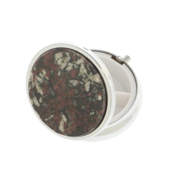 Таблетница на 3 отсека эвдиалит цвет серебро 127195