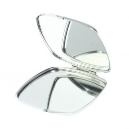 Зеркальце карманное складное из нефрита цвет серебро