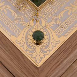 Шахматы ларец "Баталия" камень нефрит мрамор Златоуст