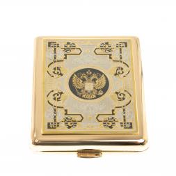 Портсигар с гравюрой &amp;quot;Герб РФ&amp;quot; Златоуст