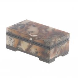 Шкатулка из мохового агата 8,5х5х3,5 см