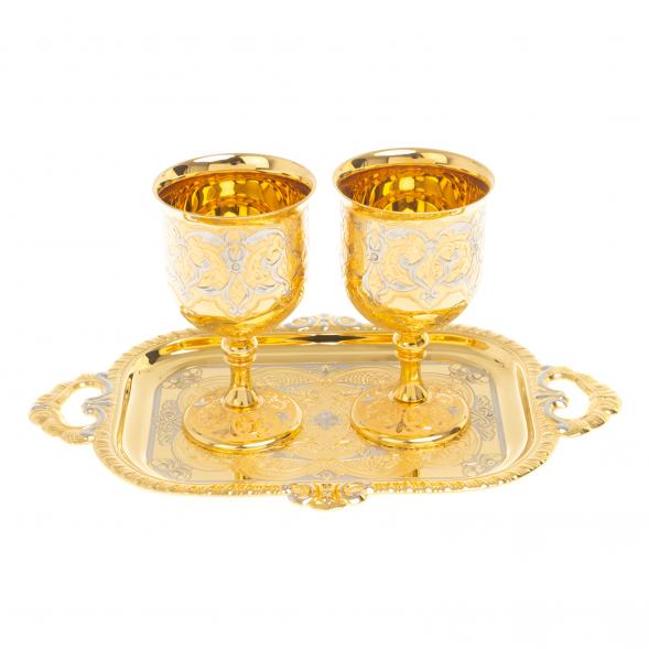 Набор из двух рюмок на подносе &amp;quot;Ликерный&amp;quot; 60 мл Златоуст 127041