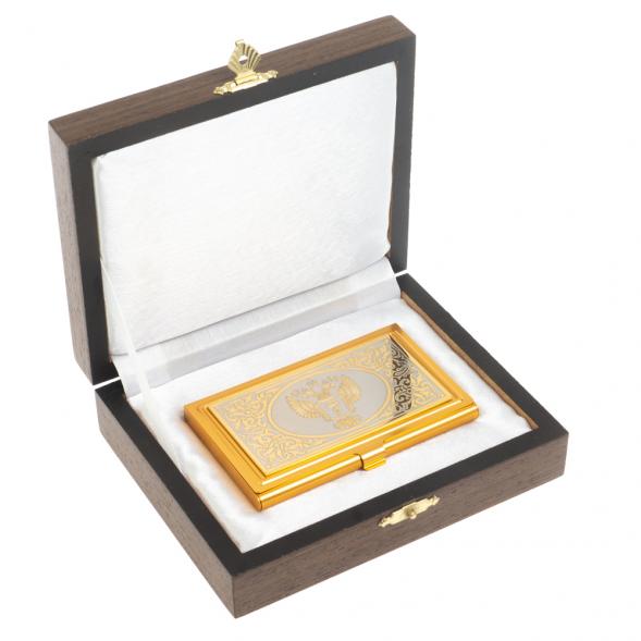 Визитница карманная &amp;quot;Герб здравоохранения&amp;quot; Златоуст 127679