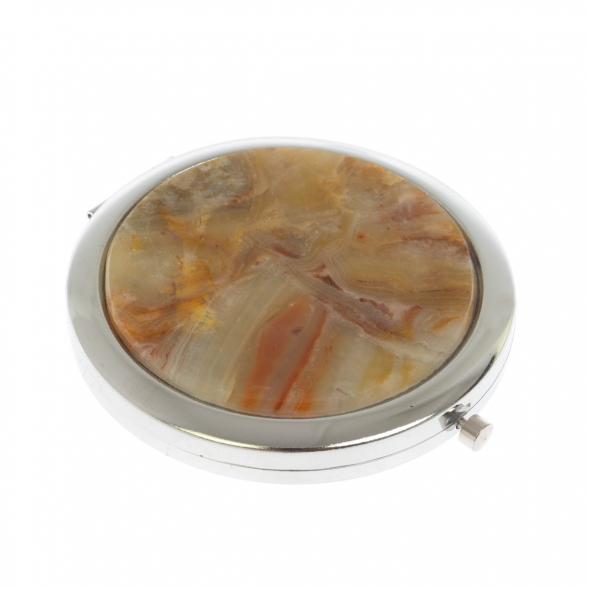 Карманное зеркальце шайтанский переливт цвет серебро 123262