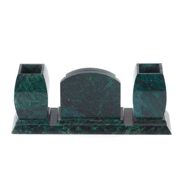 Офисный письменный набор с часами змеевик 113294