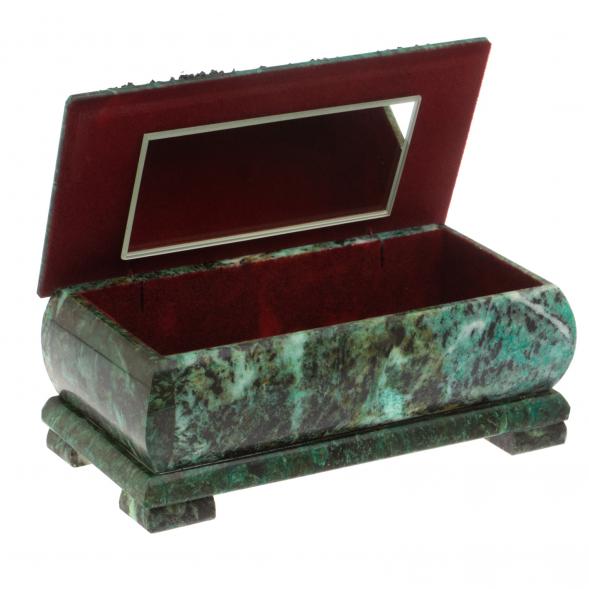 Шкатулка &amp;quot;Рассвет&amp;quot; змеевик 18х9х7 см 119730