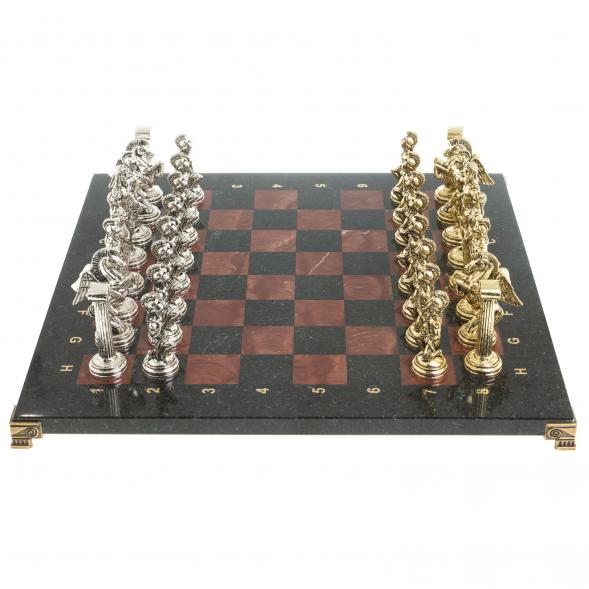 Шахматы &amp;quot;Восточные&amp;quot; доска 40х40 см лемезит змеевик фигуры металл 122627