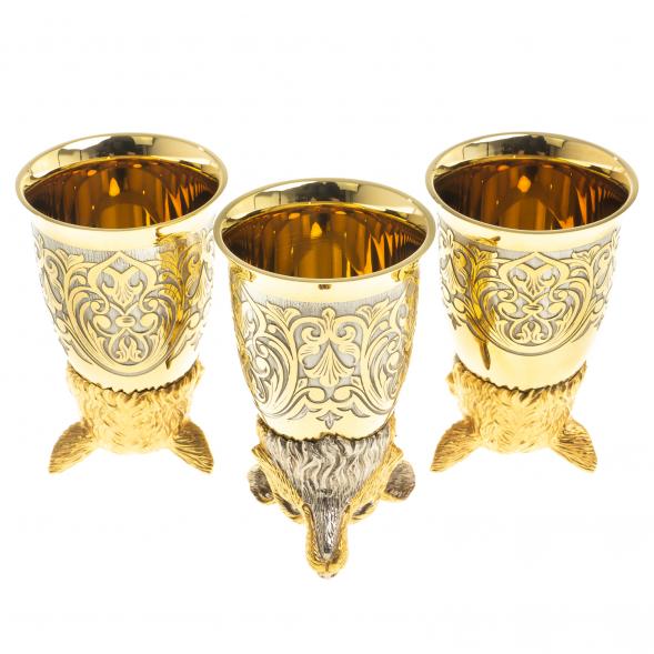 Стопки перевертыши &amp;quot;Лиса&amp;quot; 70 мл 3 шт Златоуст 123643