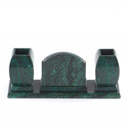 Офисный письменный набор с гербом РФ змеевик