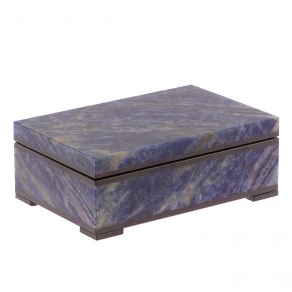 Шкатулка из содалита 12х8х4,5 см 125141