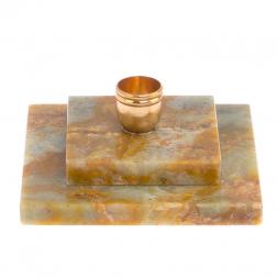 Подсвечник церковный из офиокальцита 4,5х2,5 см