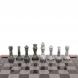 Шахматы с гравировкой &amp;quot;Турнирные&amp;quot; доска 36х36 см серый мрамор змеевик 126662