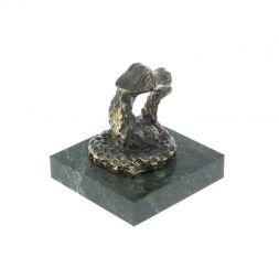 Статуэтка из бронзы и змеевика "Удав"