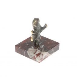 Настольная статуэтка "Лев на двух лапах" креноид бронза