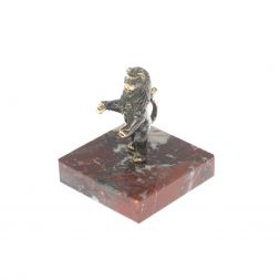 Настольная статуэтка "Лев на двух лапах" креноид бронза