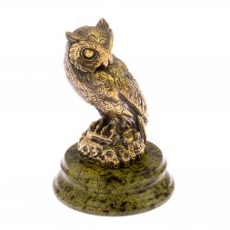 Статуэтка из бронзы &amp;quot;Филин&amp;quot; на подставке