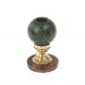 Подсвечник из бронзы &amp;quot;Шар&amp;quot; змеевик лемезит 128758