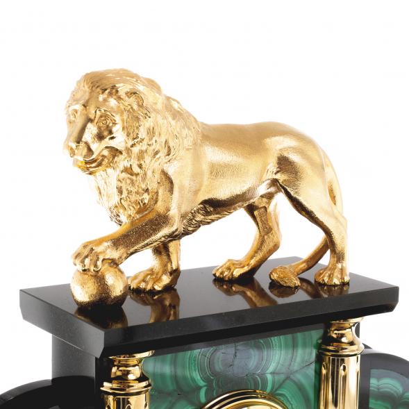 Письменный прибор из малахита &amp;quot;Лев с шаром&amp;quot; 124400