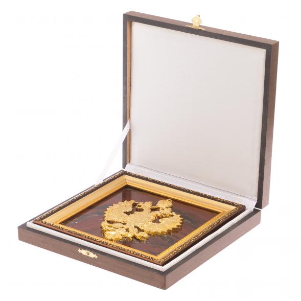 Панно &amp;quot;Герб России&amp;quot; яшма багет 117887