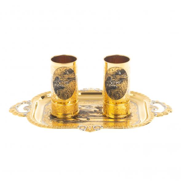 Водочный набор на двоих &amp;quot;Охота&amp;quot; 50 мл Златоуст 127122